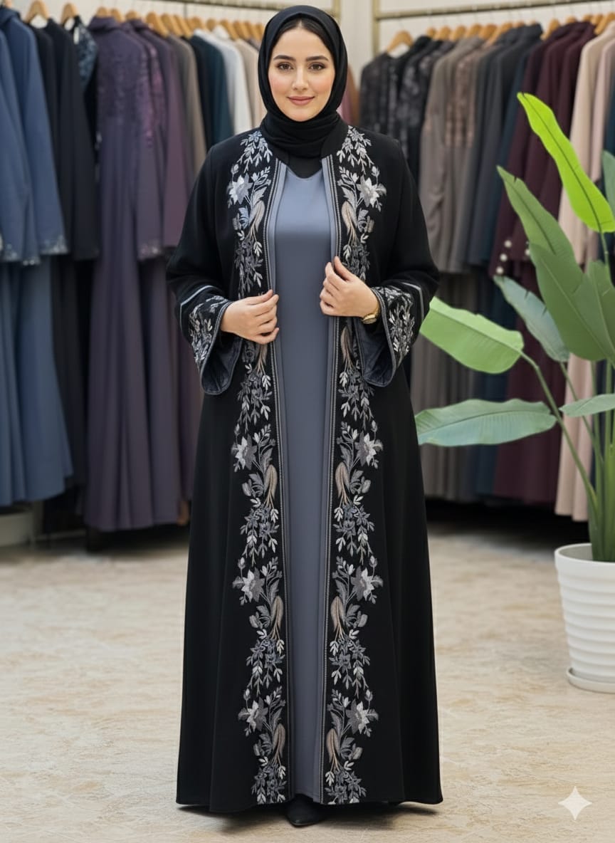 ফেব্রিক্সঃ দুবাই চেরি। Humayra Koti Style Borka (Only Borka)