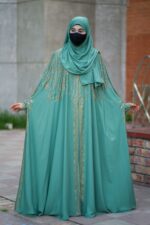Luxury Abhaya Set with Inner and Hijab - Image 8