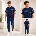 Premium Tshirt and Trouser Tracksuit Set - Image 3