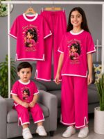 Girls Half Sleeve T-Shirt & Pant Set