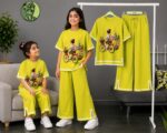 Girls Half Sleeve T-Shirt & Pant Set - Image 3